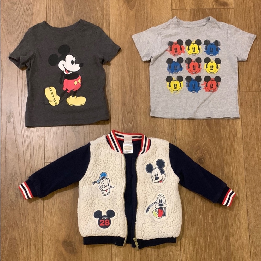 Disney Mickey Mouse Kids T-Shirt - Black